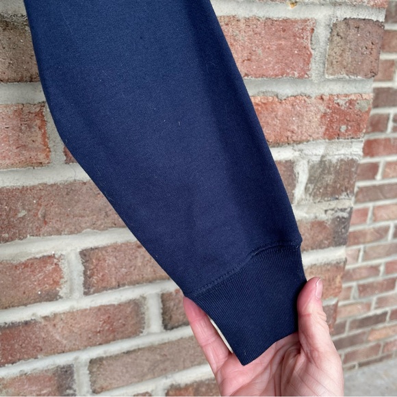 MC Sportswear navy blue red Beaty Blessed Grandparent Sweatshirt Women Medium NW - Picture 5 of 12